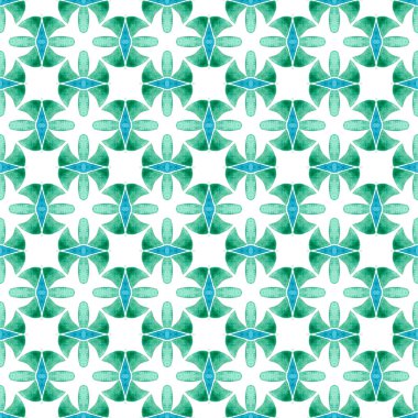 Sembol suluboya deseni. Yeşil nefis boho 