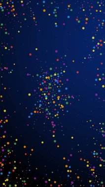 Festival fuarı konfetisi. Kutlama yıldızları. Renkli