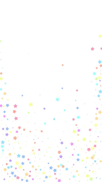 Festlig iakttagelse konfetti. Feststjärnor. Färg — Stock vektor