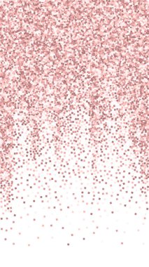 Pembe altın parıltılı lüks konfeti. Scatt.