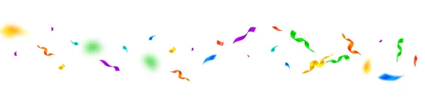 Streamers y confeti. Coloridas serpentinas oropel — Archivo Imágenes Vectoriales