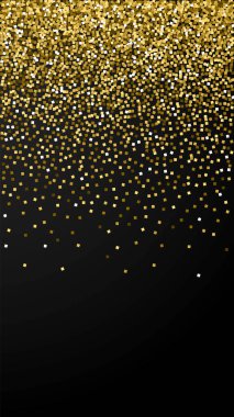 Altın parıltılı lüks konfeti. Dağınık 