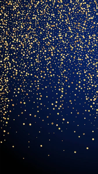 Slavnostní delikátní konfety. Slavnostní hvězdy. Zlato — Stockový vektor