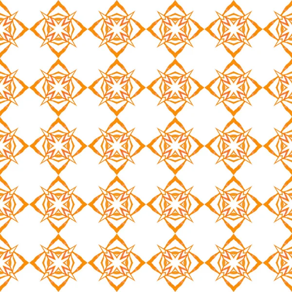 Medaillon naadloos patroon. Oranje uitstaand — Stockfoto