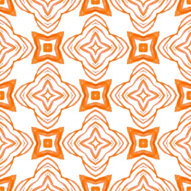 El çizimi tropikal, pürüzsüz sınır. Turuncu 