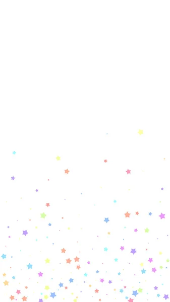Festlig snygg konfetti. Feststjärnor. Färg — Stock vektor