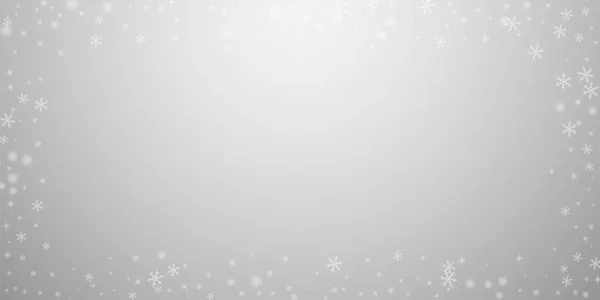 Sparse glødende sne jul baggrund. Subtil f – Stock-vektor