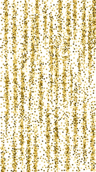 Glitter de oro confeti espumoso de lujo. Dispersos — Vector de stock
