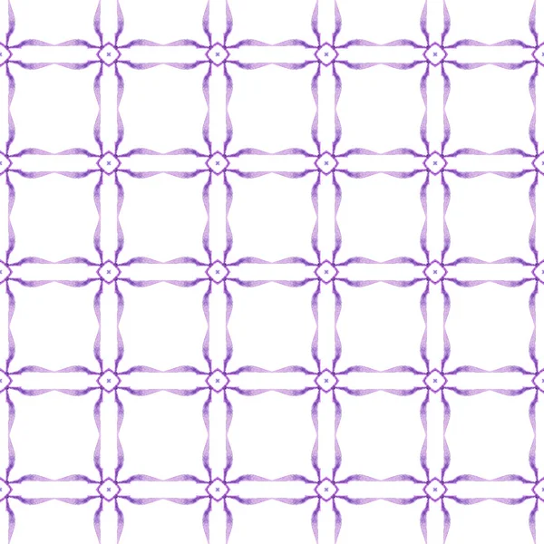 Repeating striped hand drawn border. Purple