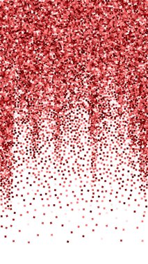 Kırmızı altın parıltılı lüks konfeti. Scatte