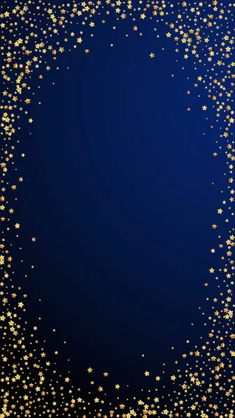 Altın yıldızlı, ışıl ışıl konfeti. Dağınık zm