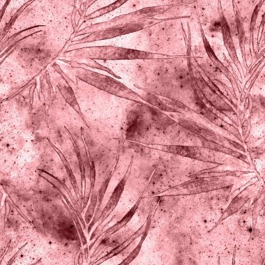 Palmiye yaprakları pürüzsüz. Kırmızı evren 