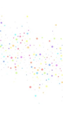 Şenlikli şekilli konfeti. Kutlama yıldızları. Renk