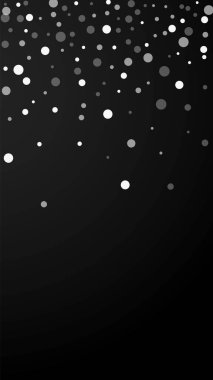 Beyaz noktalar Noel arkaplanı. İnce uçan sno