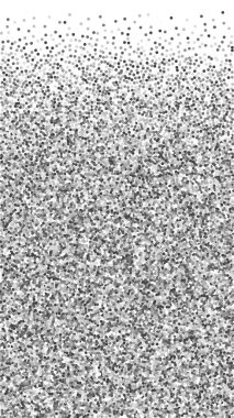 Yuvarlak gümüş parıltılı, ışıltılı konfeti. Kare