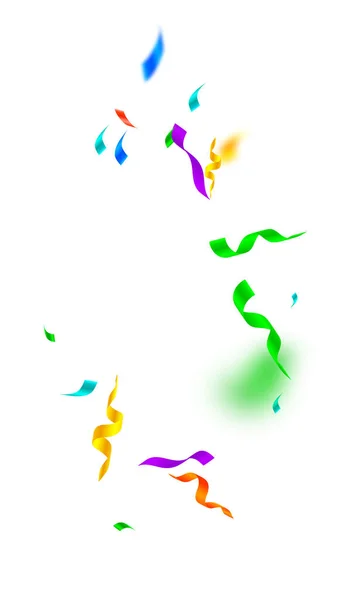 Streamers and confetti. Festive streamers tinsel a — Stock Vector