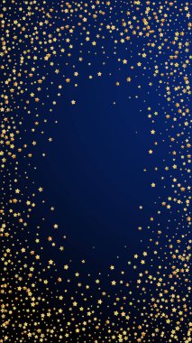 Altın yıldızlı, ışıl ışıl konfeti. Dağınık zm