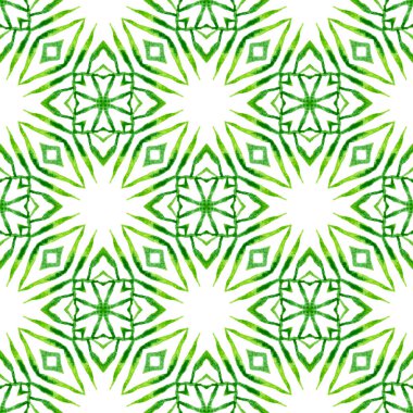 Döşemeli suluboya arka plan. Yeşil güzel boho 