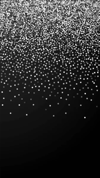 Silver glitter luxury sparkling confetti. Scattere — Stock Vector