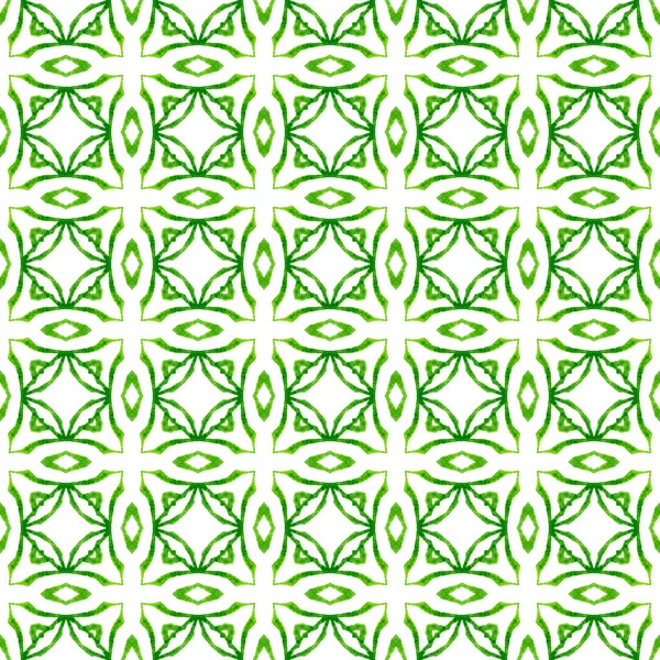 Hand drawn green mosaic seamless border. Green — Stock Photo, Image