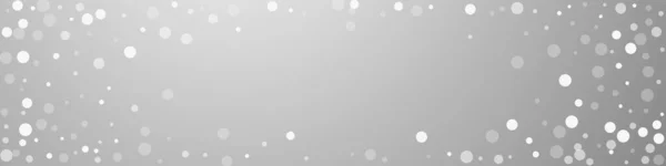 Bianco puntini sfondo di Natale. Sno volante sottile — Vettoriale Stock