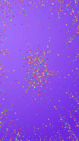Confettis extraordinaires festifs. Célébration étoiles. — Image vectorielle