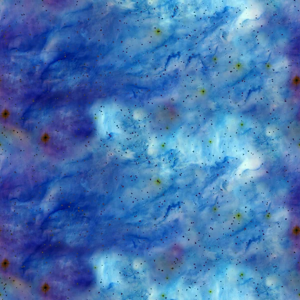 Starry sky seamless pattern.  Blue abstract 