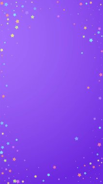 Şen şakrak konfeti. Kutlama yıldızları. Renkli