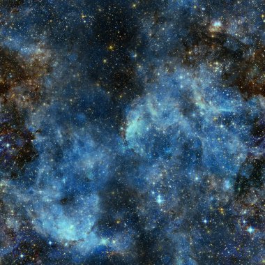 Dış uzayın pürüzsüz deseni. Mavi soyut 