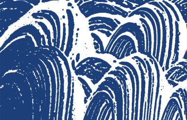 Grunge dokusu. Üzüntü çivit pürüzü. Delig