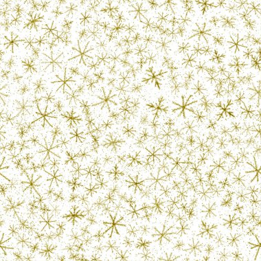 El çizimi yeşil Kar Taneleri Noel Kusursuz Pat