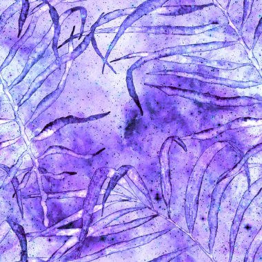 Tropik, pürüzsüz desen. Moda el çizimi 