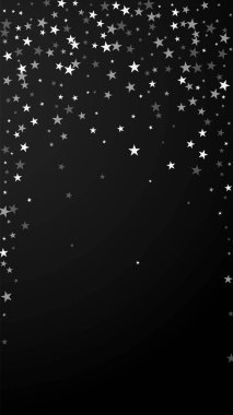 Yılbaşı arka planında rastgele düşen yıldızlar. İnce. 