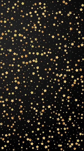 Confettis étincelants de luxe aux étoiles d'or. Scatt — Image vectorielle