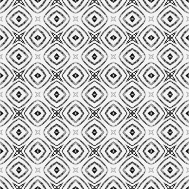 Tropik, pürüzsüz desen. Siyah ve beyaz 