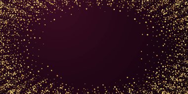 Altın konfeti konfeti konfetisi. Dağınık