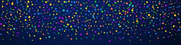 Confeti festivo y guapo. Estrellas de celebración. — Vector de stock