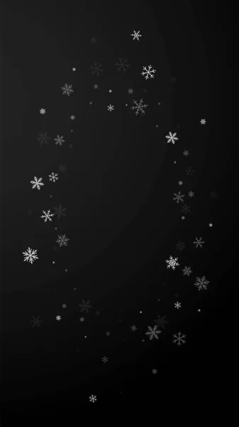 Sparse nevicate sfondo di Natale. Flyin sottile — Vettoriale Stock
