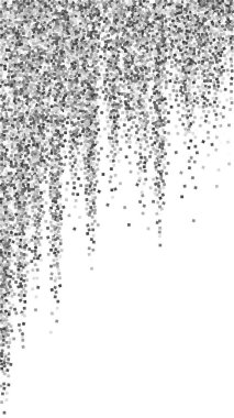 Gümüş parıltılı, ışıl ışıl, konfeti. Scattere