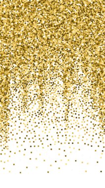 Altın parıltılı lüks konfeti. Dağınık 