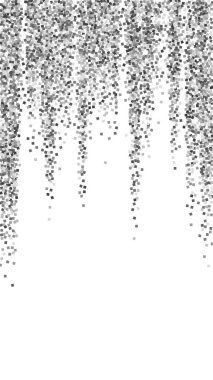 Gümüş parıltılı, ışıl ışıl, konfeti. Scattere