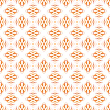 Suluboya yaz etnik sınır düzeni. Turuncu 