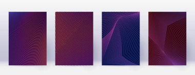 Sanat kartı. Soyut çizgiler modern broşür 