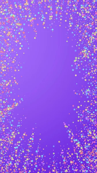 Festive lively confetti. Celebration stars. Colorf — Stock Vector