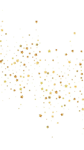 Confettis étincelants de luxe aux étoiles d'or. Scatt — Image vectorielle