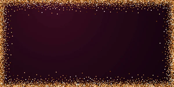 Rood rond goud glitter luxe sprankelende confetti. — Stockvector