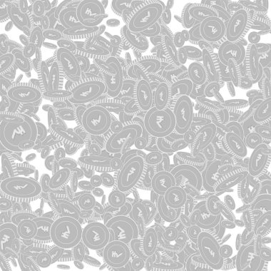 Hint paralarının düşüşü. Dağınık siyah ve...