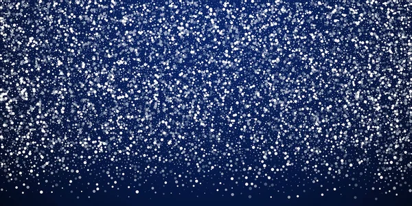 Zufällige weiße Punkte Weihnachten Hintergrund. Subtile Fliege — Stockvektor