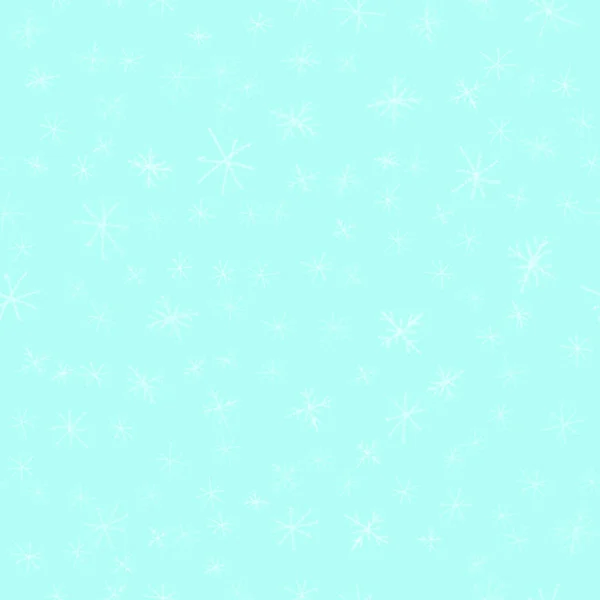 El çizimi beyaz kar taneleri Noellerde kusursuz Pat — Stok fotoğraf