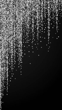 Yuvarlak gümüş parıltılı, ışıltılı konfeti. Kare